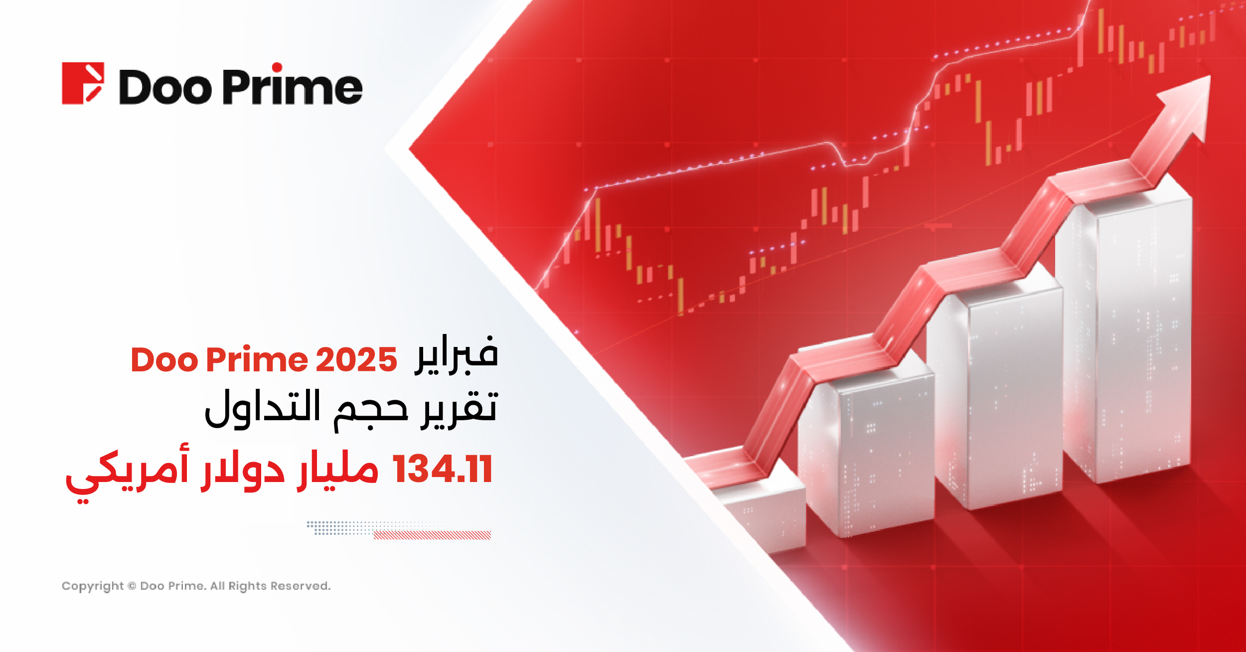 حجم التداول لشهر فبراير 2025 في Doo Prime: شهر من النمو المذهل 